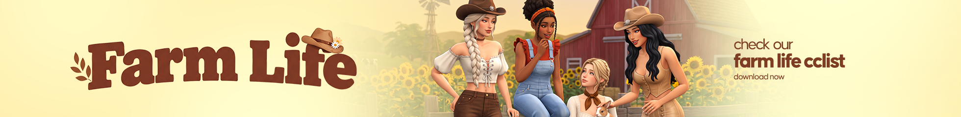 Sims 4 Farm Life CC - Farm Life