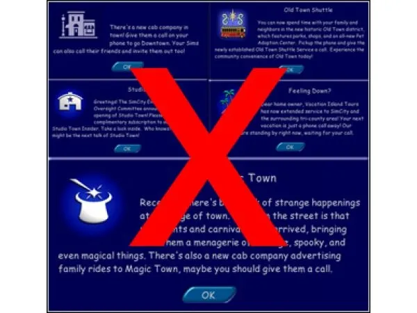 nowelcome_mod - The Sims 1 Custom Content