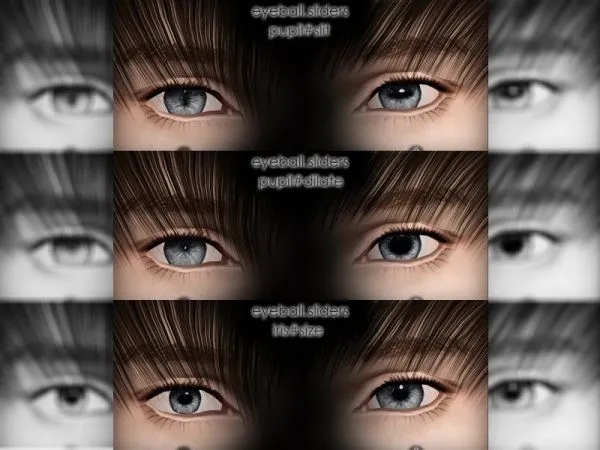 Eyeball Cross Slider - The Sims 3 Custom Content