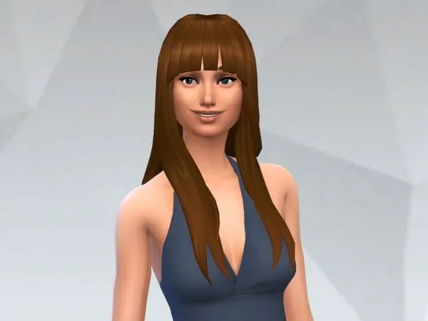 Alicia Hair for Females by notegain - The Sims 4 Custom Content