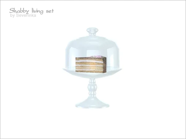 Shabby vase with piece of cake by thesimsresource - The Sims 4 Custom Content