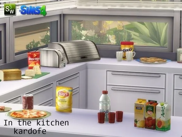 Objects Decor In the kitchen - The Sims 4 Custom Content