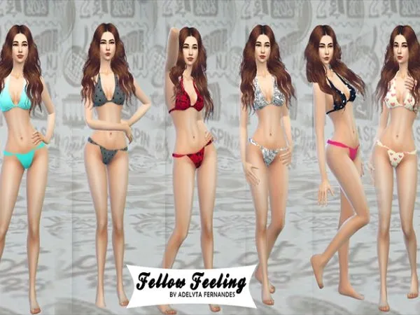 Biquínis brasileiros - The Sims 4 Custom Content