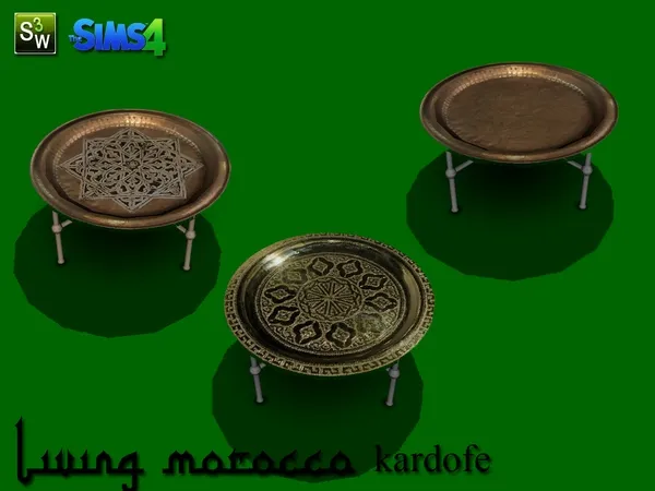 kardofe_Living Morocco_Coffee table - The Sims 4 Custom Content