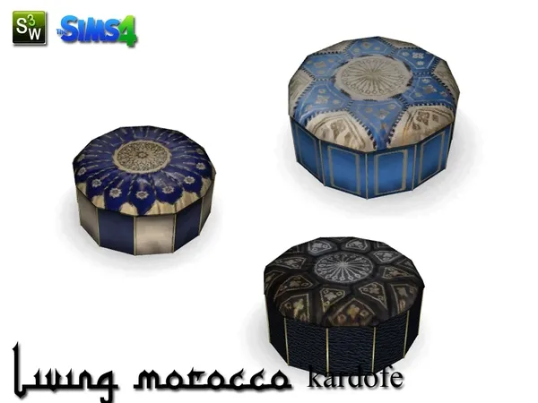 kardofe_Living Morocco_Puff - The Sims 4 Custom Content