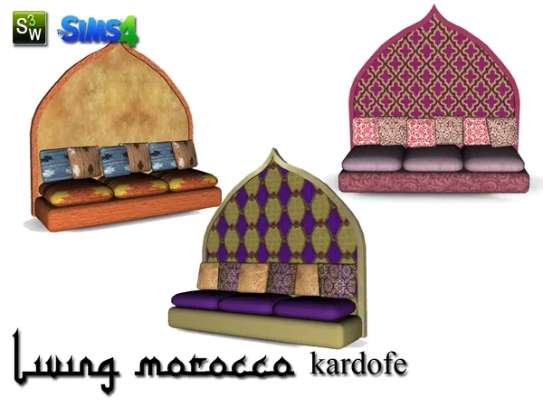 kardofe_Living Morocco_Sofa - The Sims 4 Custom Content
