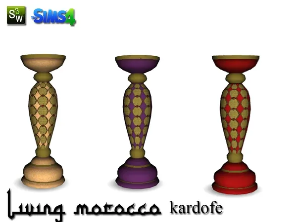 kardofe_Living Morocco_Candlestick - The Sims 4 Custom Content