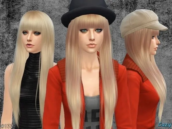 Cabelo Cazy's Sims 10 - The Sims 4 Custom Content