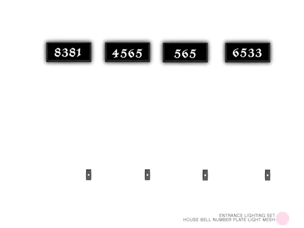 House Bell Number Plate Light Mesh - The Sims 4 Custom Content