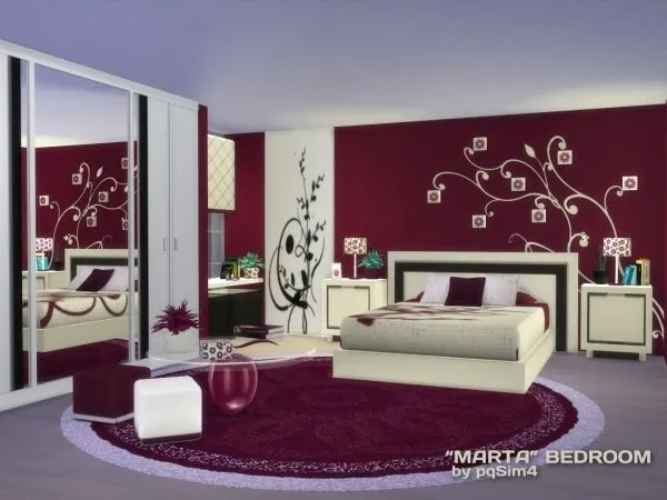 Sims 4 Dormitorio Marta - The Sims 4 Custom Content