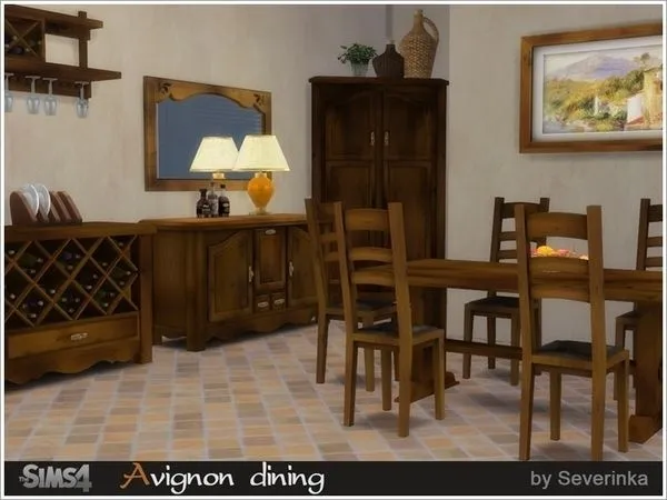 Avignon dining - The Sims 4 Custom Content