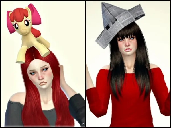Origami My Little Pony Hat - The Sims 4 Custom Content