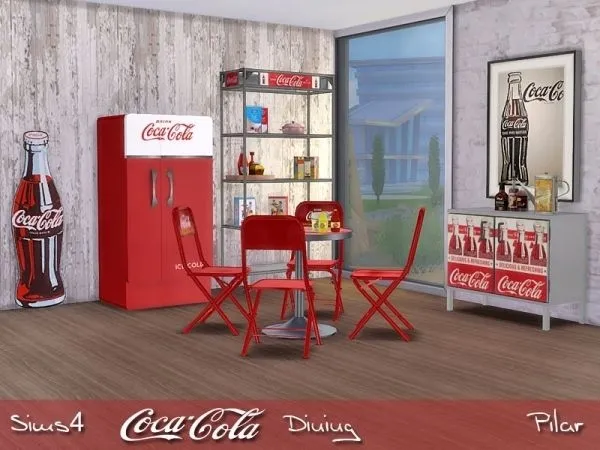 Cocacola Dining - The Sims 4 Custom Content