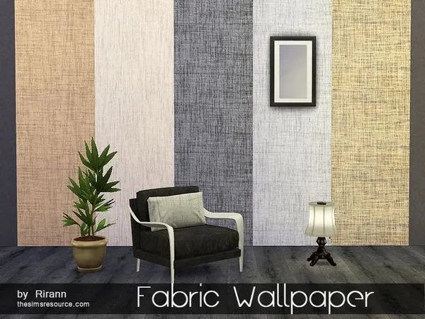 Papel de Parede Fabric by thesimsresource - The Sims 4 Custom Content