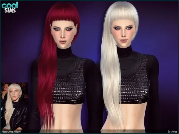 Anto Nocturnal (Hair) - The Sims 4 Custom Content