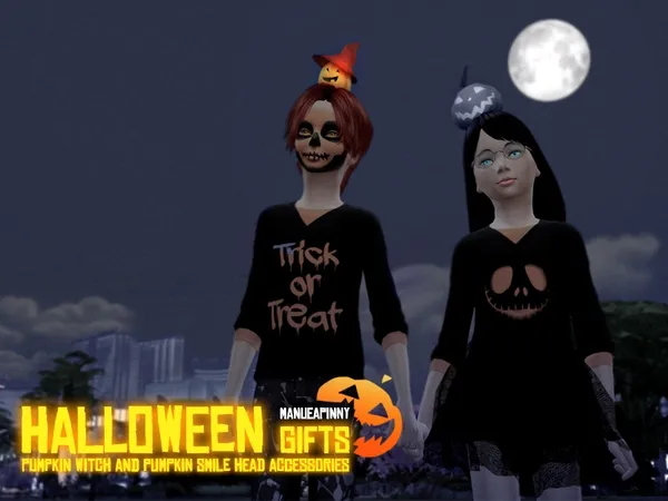 manueaPinny Pumpkin witch (CU) - The Sims 4 Custom Content