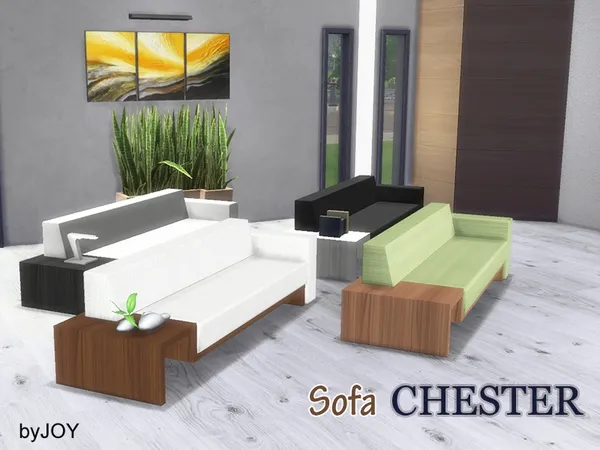 Living Chester Sofa by thesimsresource - The Sims 4 Custom Content