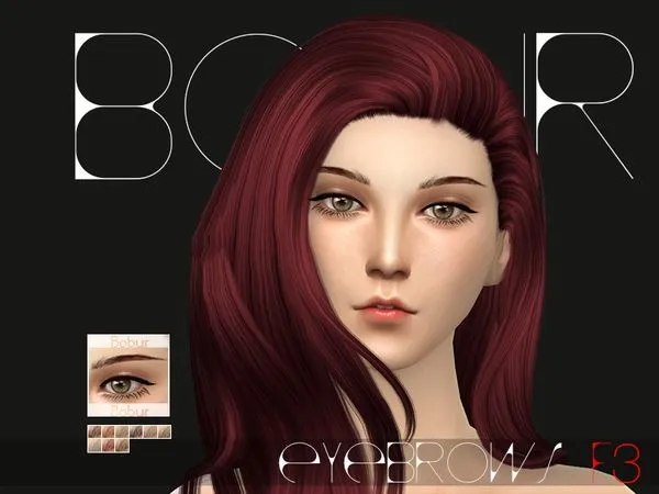 Bobur Eyebrows F3 - The Sims 4 Custom Content