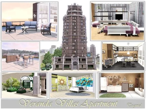 Veranda Villas Apertment Full - The Sims 3 Custom Content