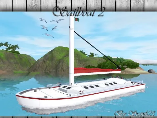 Sailboat II - The Sims 3 Custom Content