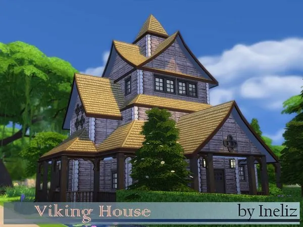 Maxis Match Casa Viking - The Sims 4 Custom Content