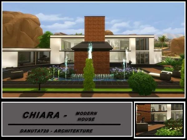 Maxis Match Moderna Chiara House - The Sims 4 Custom Content