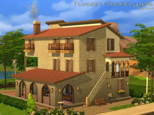 Maxis Match Tuscan Countryside - The Sims 4 Custom Content