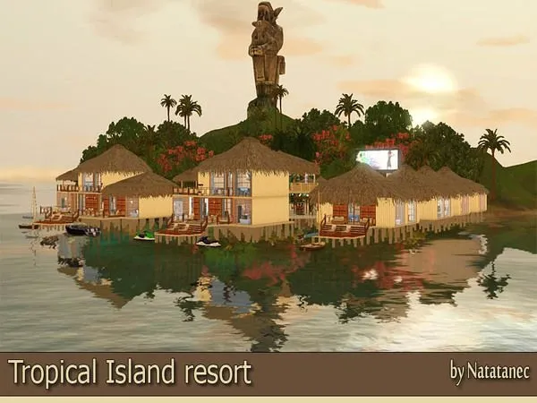 Resort Tropical Island - The Sims 3 Custom Content