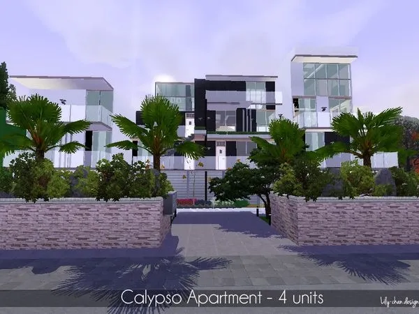Apartamento Calypso 4 Units - The Sims 3 Custom Content