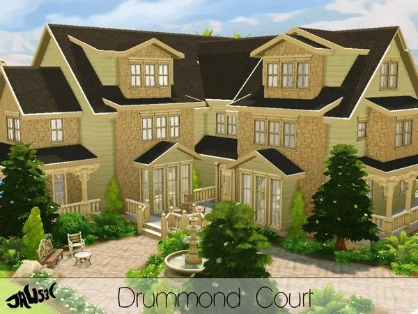 Maxis Match Drummond Court - The Sims 4 Custom Content