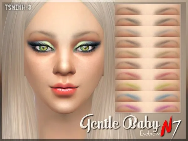 Gentle Baby Eyebrow - The Sims 4 Custom Content