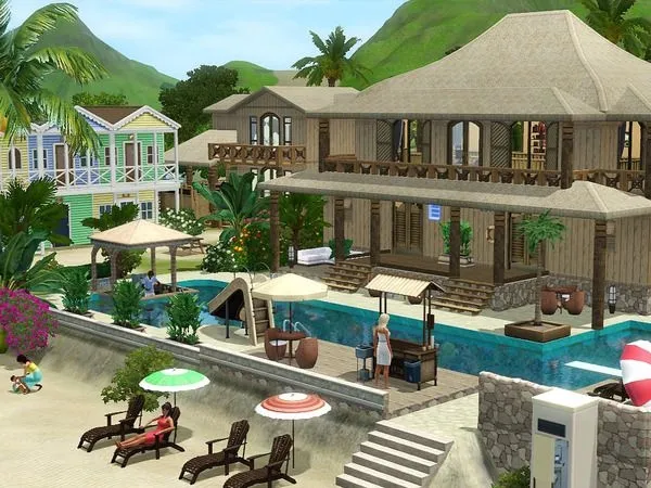 Blue Lagoon Beach Resort - The Sims 3 Custom Content