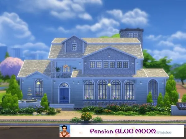 Maxis Match Pension blue moon - The Sims 4 Custom Content