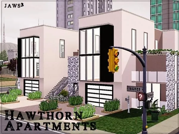 Hawthorn Apartments - The Sims 3 Custom Content