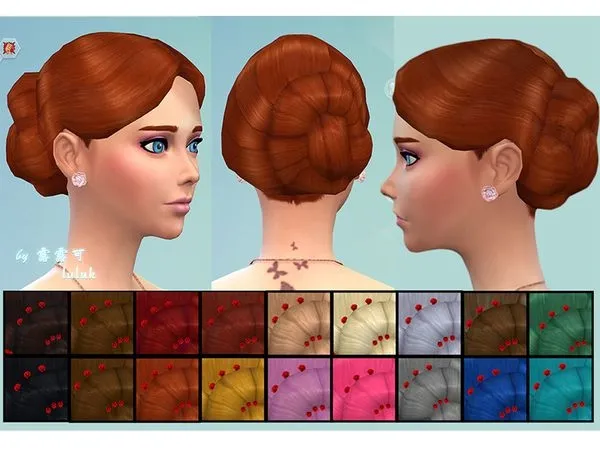 Hair for party by Luluk - The Sims 4 Custom Content