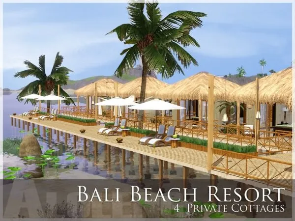 Bali Beach Resort - The Sims 3 Custom Content