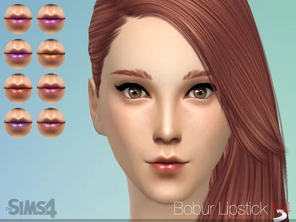 Bobur Lipstick N4 - The Sims 4 Custom Content