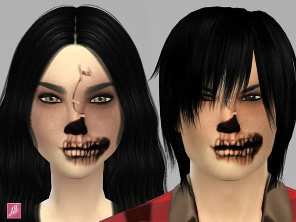Halloween Skeleton Face Mask NO2 - The Sims 4 Custom Content