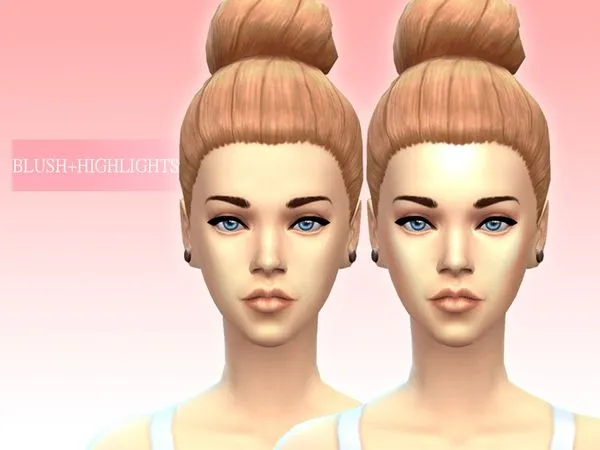 Blush highlights - The Sims 4 Custom Content