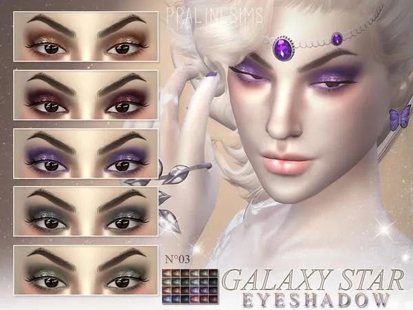 Mix Galaxy Star Eyeshadow N03 - The Sims 4 Custom Content