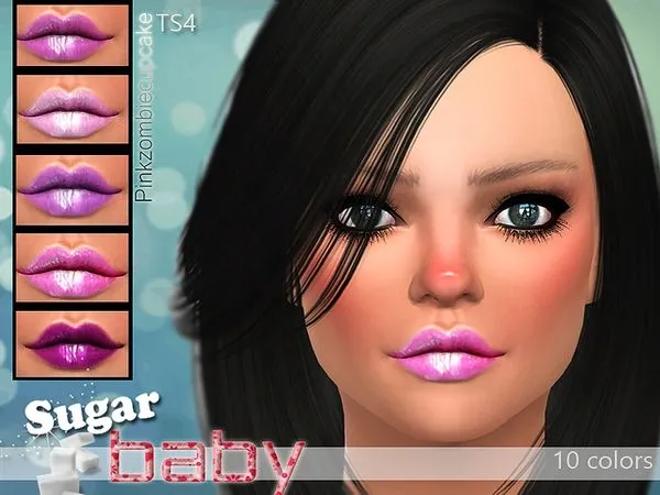 Sugar baby Lipgloss - The Sims 4 Custom Content