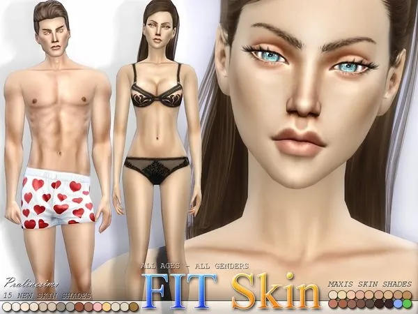 PS MF FIT Skin Shades ALL AGES - The Sims 4 Custom Content