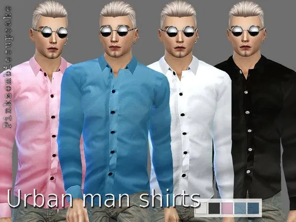 Camisas Urban man - The Sims 4 Custom Content