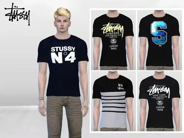 Camisetas Stussy Urban - The Sims 4 Custom Content