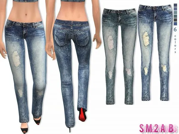 Jeans 47 Female Skinny - The Sims 4 Custom Content