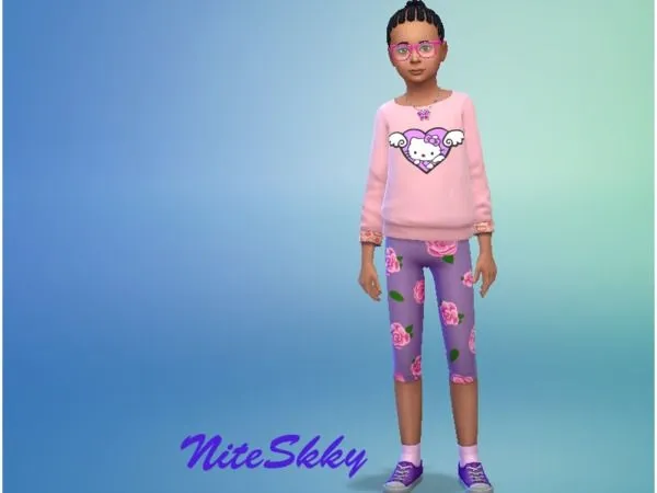 Hello Kitty Pink Sweatshirt - The Sims 4 Custom Content