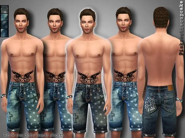Shorts Rock Me BabyJeans - The Sims 4 Custom Content