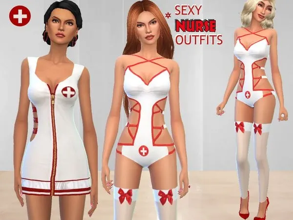 Nurse Costumes - The Sims 4 Custom Content