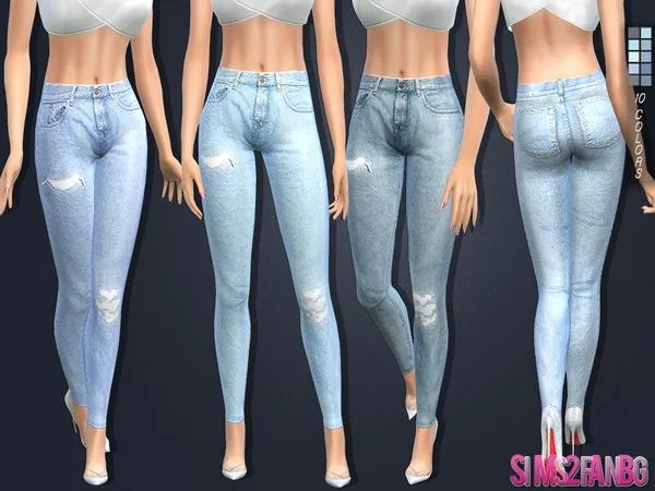 Jeans 108 Skinny - The Sims 4 Custom Content