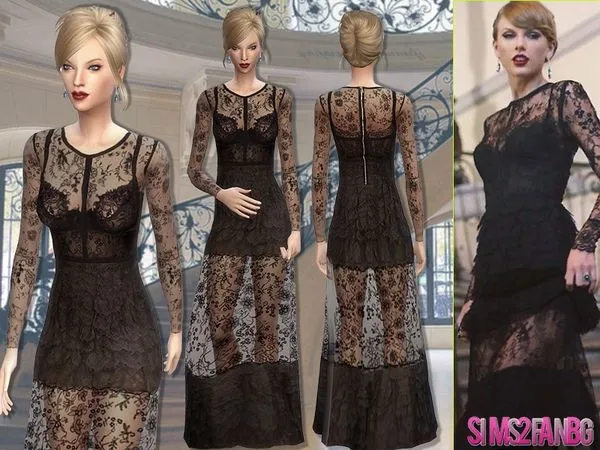 Alpha Vestido 55 Taylor Swift - The Sims 4 Custom Content
